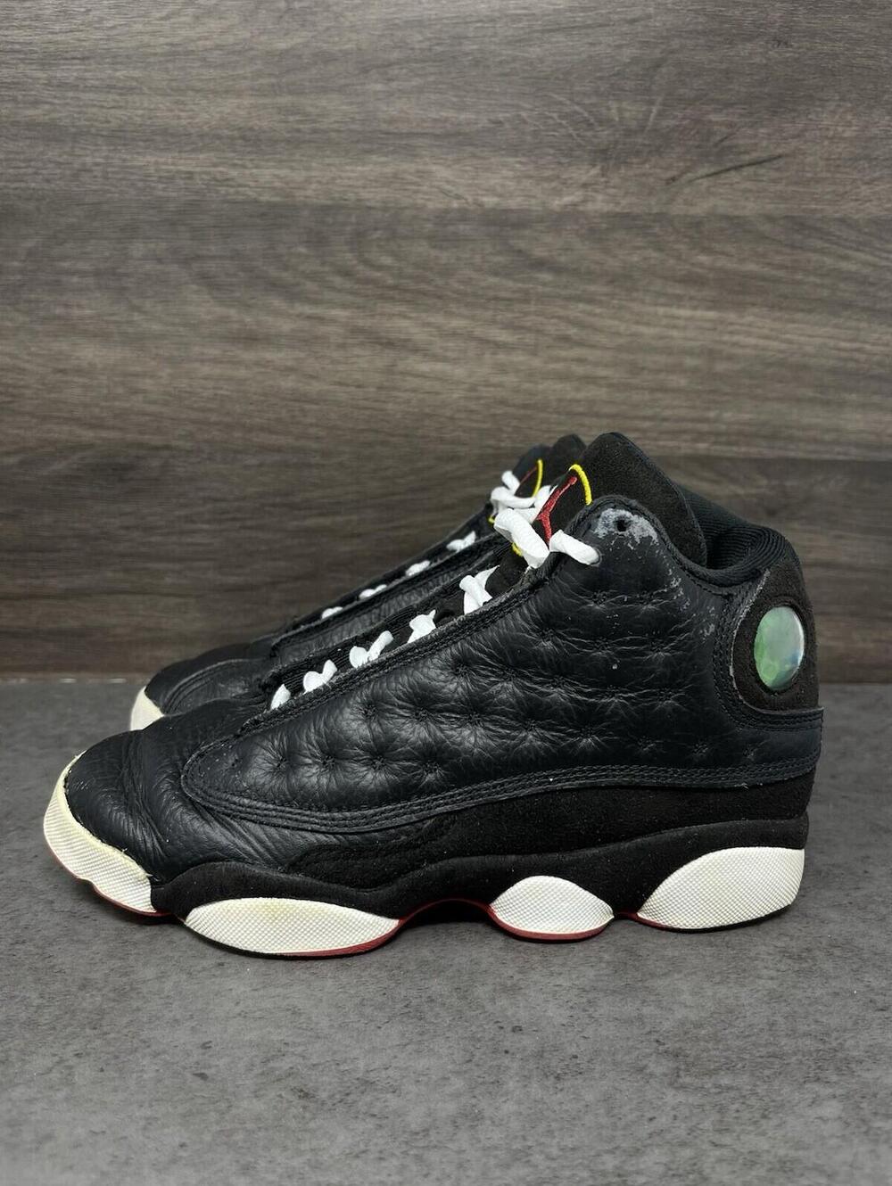 Air Jordan 13 Playoff Sneakers Kids Size 4Y Gs Black Red DJ3003-062
